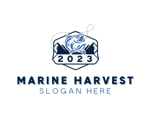 Sea Bass Marine Fishing  logo design