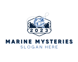 Sea Bass Marine Fishing  logo design