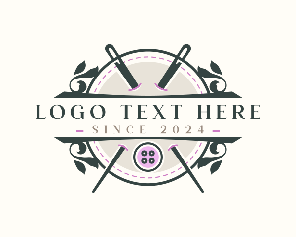 Embroidering logo example 4