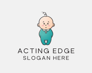 Cute Baby Infant logo design