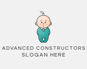 Cute Baby Infant logo design