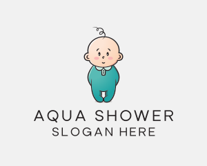 Cute Baby Infant logo design