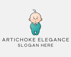 Cute Baby Infant logo design