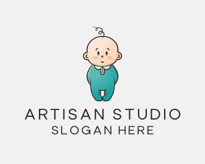 Cute Baby Infant logo design