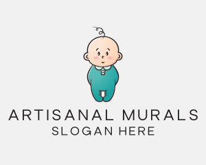 Cute Baby Infant logo design