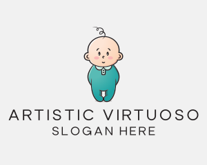 Cute Baby Infant logo design