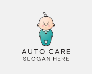 Cute Baby Infant logo design