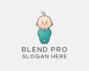 Cute Baby Infant logo design