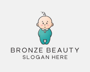 Cute Baby Infant logo design