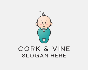 Cute Baby Infant logo design