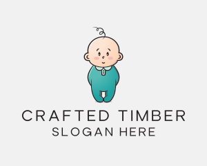 Cute Baby Infant logo design