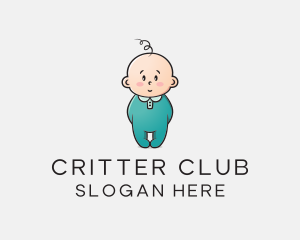 Cute Baby Infant logo design