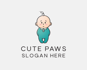 Cute Baby Infant logo design