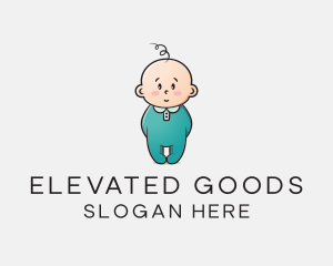 Cute Baby Infant logo design