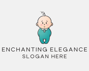 Cute Baby Infant logo design