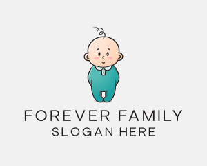 Cute Baby Infant logo design