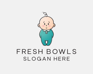 Cute Baby Infant logo design