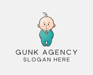 Cute Baby Infant logo design