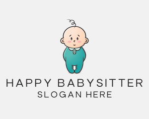 Cute Baby Infant logo design