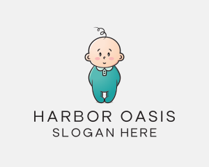 Cute Baby Infant logo design