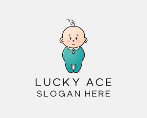 Cute Baby Infant logo design