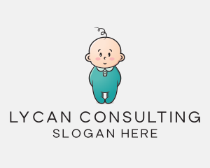 Cute Baby Infant logo design