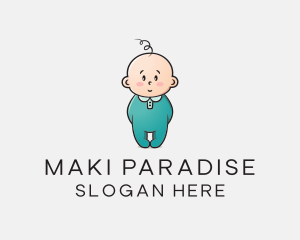 Cute Baby Infant logo design