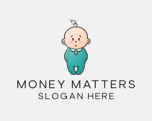 Cute Baby Infant logo design