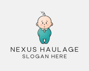 Cute Baby Infant logo design