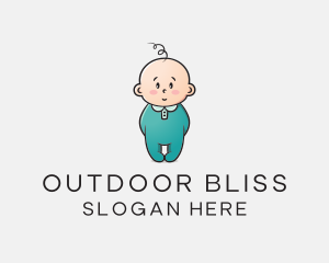 Cute Baby Infant logo design