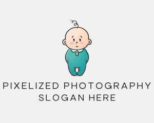 Cute Baby Infant logo design