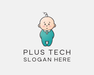 Cute Baby Infant logo design