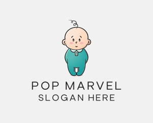 Cute Baby Infant logo design