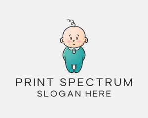 Cute Baby Infant logo design