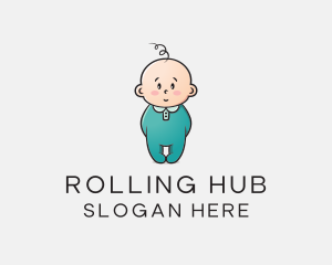 Cute Baby Infant logo design