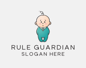 Cute Baby Infant logo design