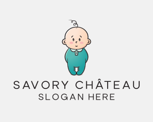 Cute Baby Infant logo design