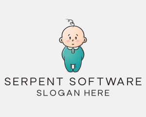 Cute Baby Infant logo design