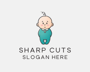 Cute Baby Infant logo design