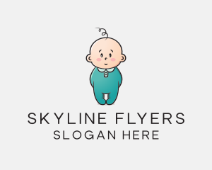 Cute Baby Infant logo design