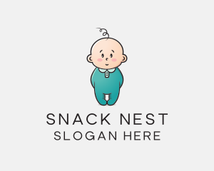 Cute Baby Infant logo design