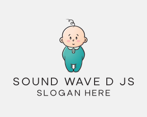 Cute Baby Infant logo design