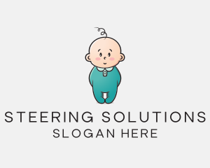 Cute Baby Infant logo design