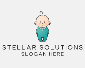 Cute Baby Infant logo design