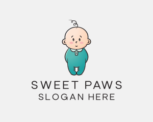 Cute Baby Infant logo design