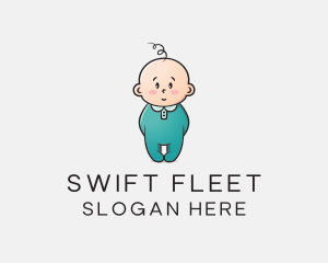 Cute Baby Infant logo design