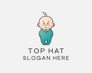 Cute Baby Infant logo design