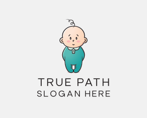 Cute Baby Infant logo design