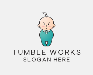 Cute Baby Infant logo design