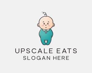 Cute Baby Infant logo design